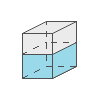 Egy téglalap alakú tároló folyadék mennyiségének kiszámítása.